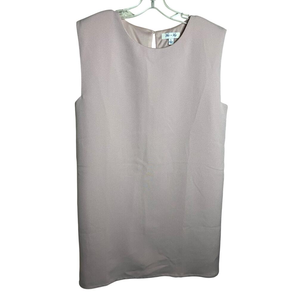 She + Sky | Women's Size L Pale Pink Sleeveless Dress